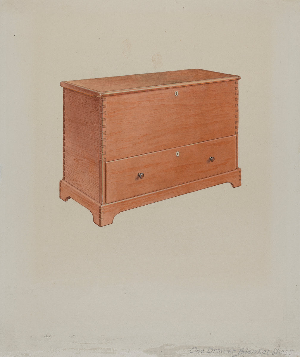 Shaker Sugar Chest by Victor F. Muollo and Alfred H. Smith (American, active c. 1935), 16X12"(A3)Poster Print