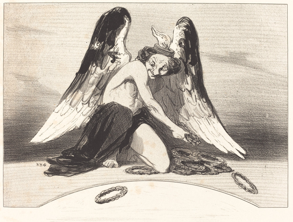 Le Charivari reconnaissant a l'année 1841 by Honoré Daumier (French, 1808 - 1879), 16X12"(A3)Poster Print