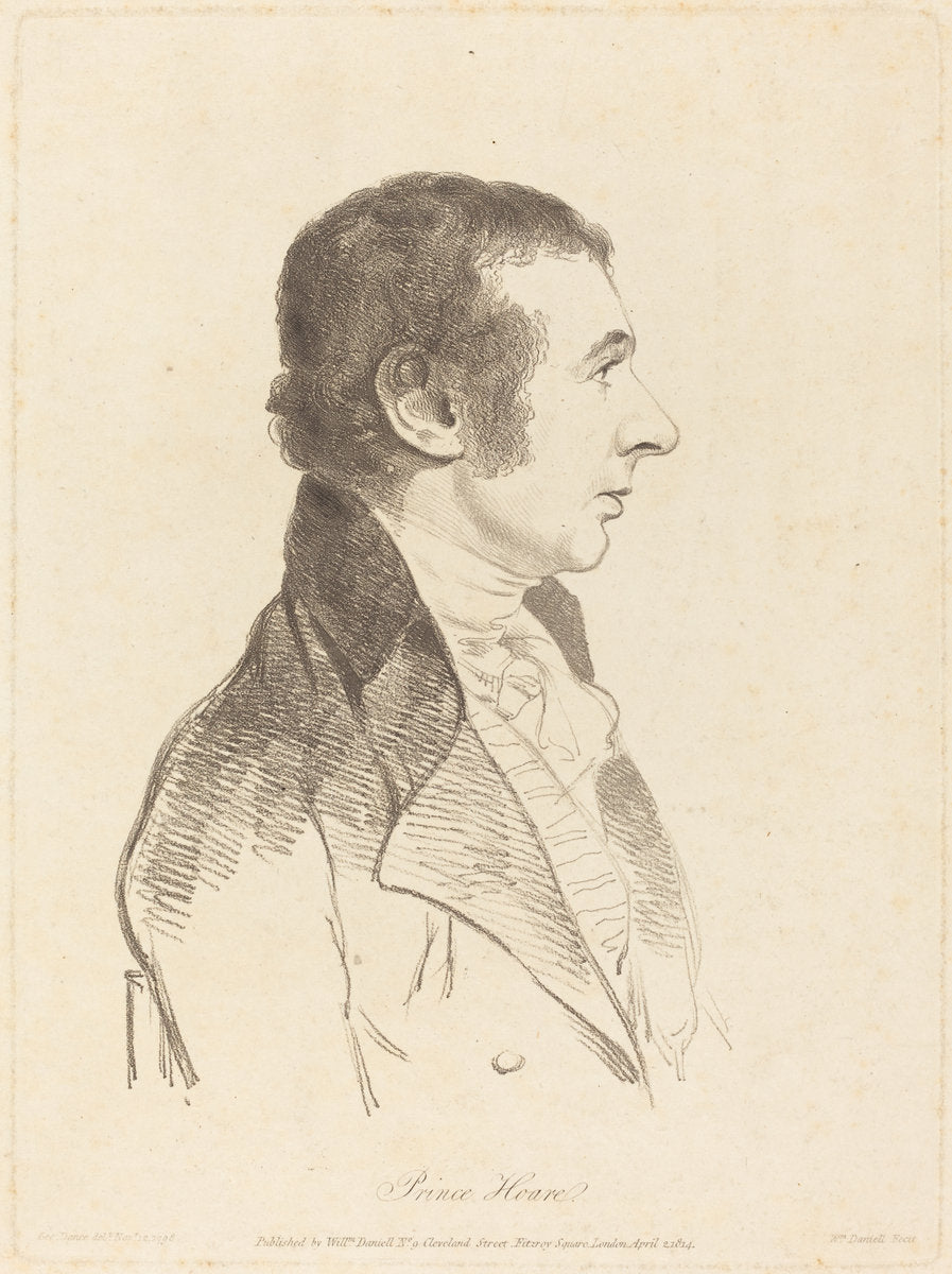 Prince Hoare by William Daniell after George Dance II (British, 1769 - 1837), 16X12"(A3)Poster Print