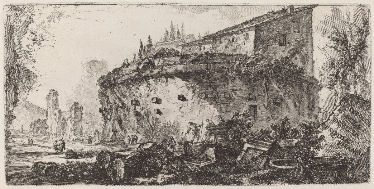 Sepulcro de famiglia de' Scipioni by Giovanni Battista Piranesi (Italian, 1720 - 1778), 16X12"(A3)Poster Print