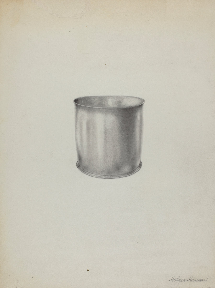 Silver Beaker by Holger Hansen (American, active c. 1935), 16X12"(A3)Poster Print