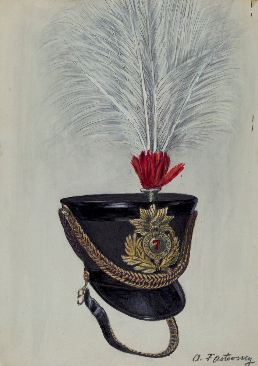 Field Officer's Hat by Aaron Fastovsky (American, active c. 1935), 16X12"(A3)Poster Print