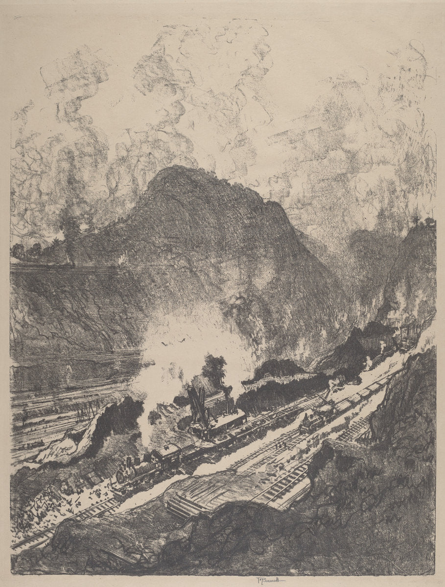 The Cut from Culebra by Joseph Pennell (American, 1857 - 1926), 16X12"(A3)Poster Print