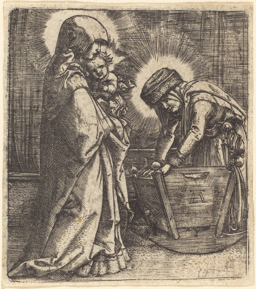 The Virgin and Child and Saint Anne by Albrecht Altdorfer (German, 1480 or before - 1538), 16X12"(A3)Poster Print