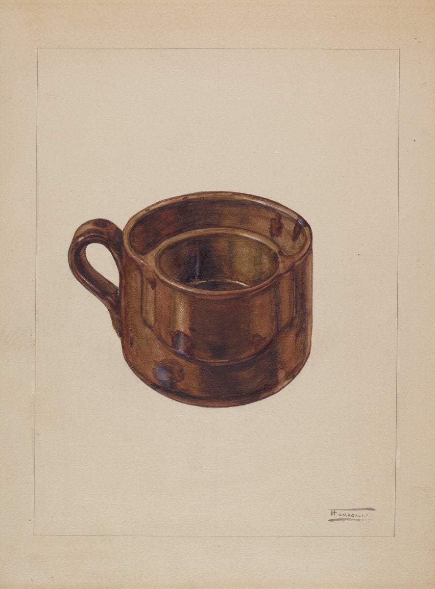 Shaving Mug by Frank Fumagalli (American, active c. 1935), 16X12"(A3)Poster Print