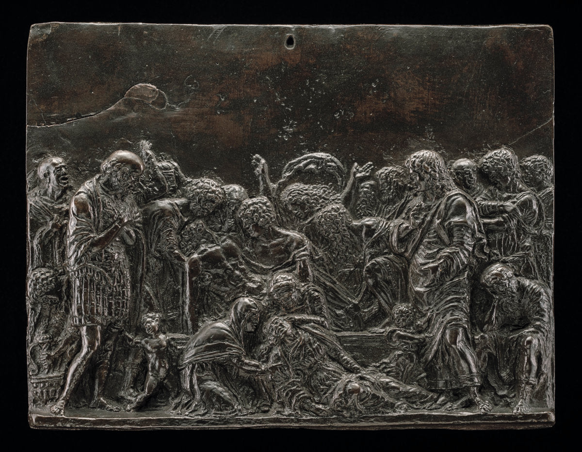 The Entombment by Andrea Briosco, called Riccio (Italian, 1470 - 1532), 16X12"(A3)Poster Print