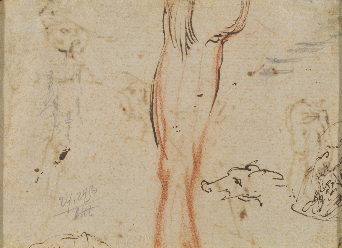 A Leg and a Pig's Head by Jacques Callot (French, 1592 - 1635), 16X12"(A3)Poster Print