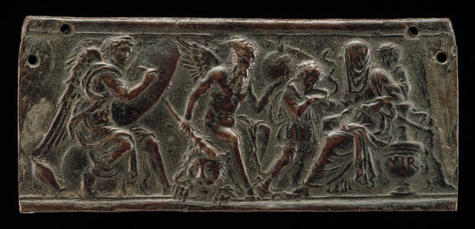 Allegory of Fate by Andrea Briosco, called Riccio (Paduan, 1470 - 1532), 16X12"(A3)Poster Print