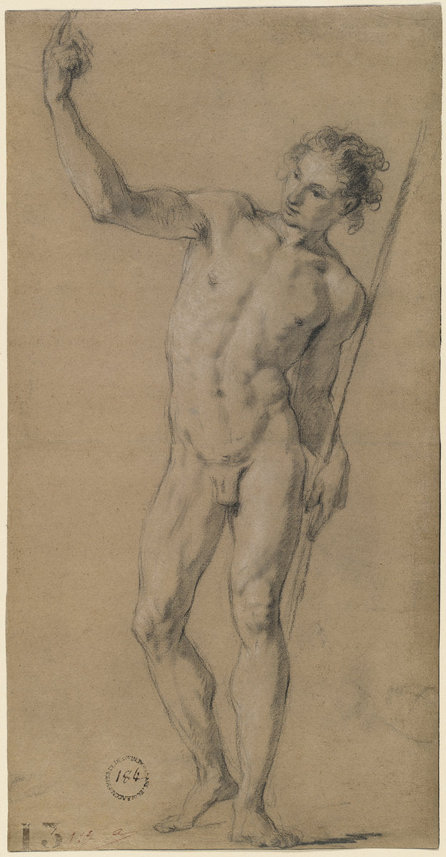 Saint John the Baptist by François Le Moyne (French, 1688 - 1737), 16X12"(A3)Poster Print