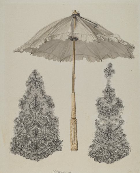 Parasol by Carl Buergerniss (American, 1877 - 1956), 16X12"(A3)Poster Print