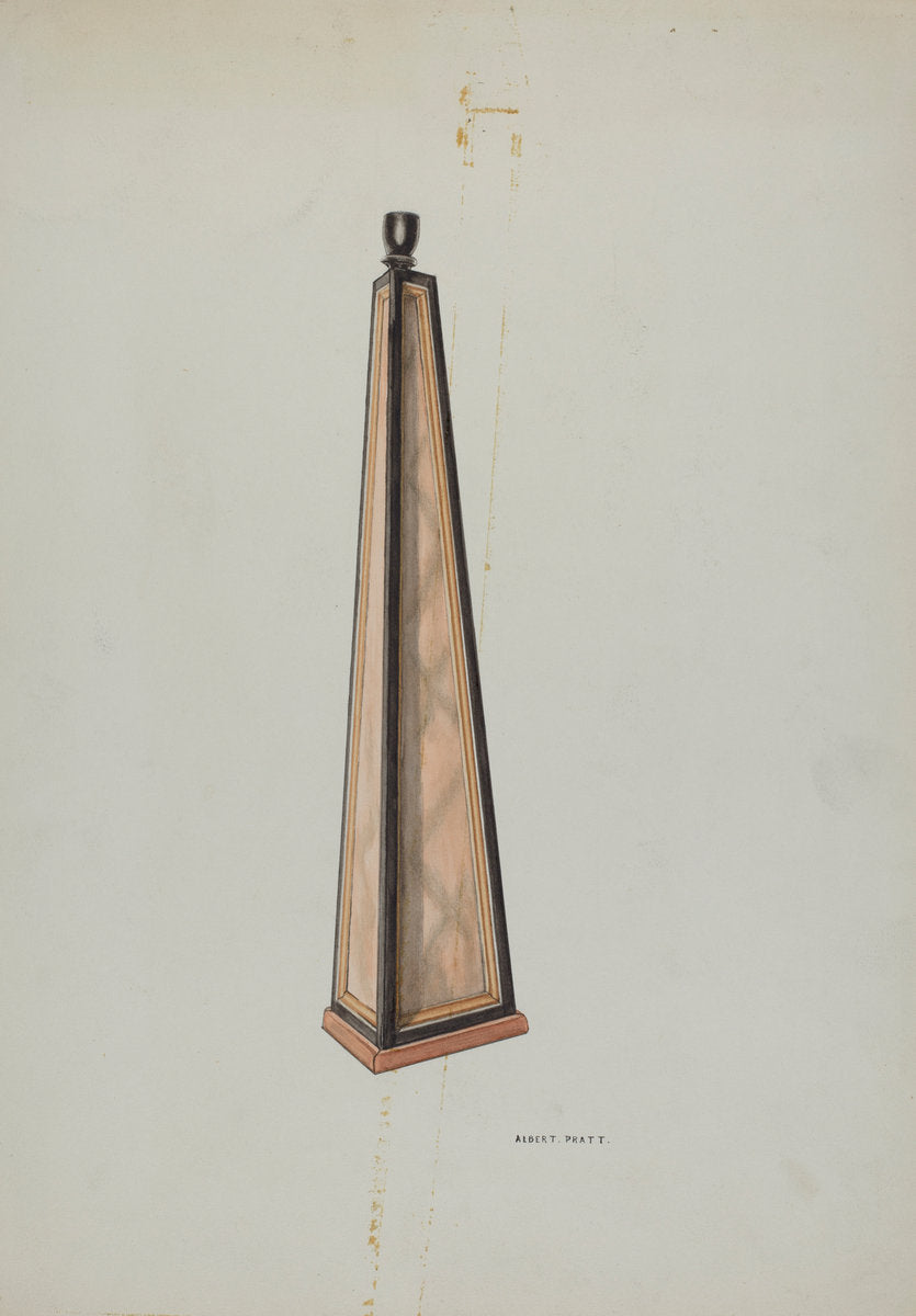 Candlestick (Ecclesiastical) by Albert Pratt (American, active c. 1935), 16X12"(A3)Poster Print