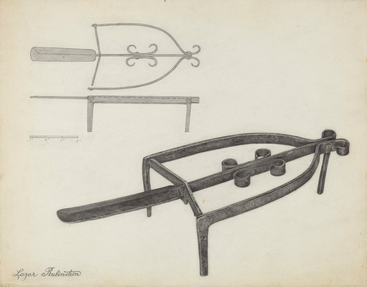 Flat Iron Holder by Lazar Rubinstein (American, active c. 1935), 16X12"(A3)Poster Print