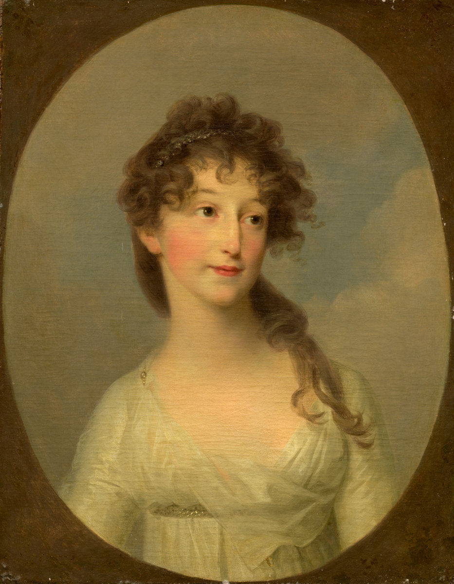 Possibly Franciska Krasinska, Duchess of Courland by Angelica Kauffmann (Swiss, 1741 - 1807), 16X12"(A3)Poster Print