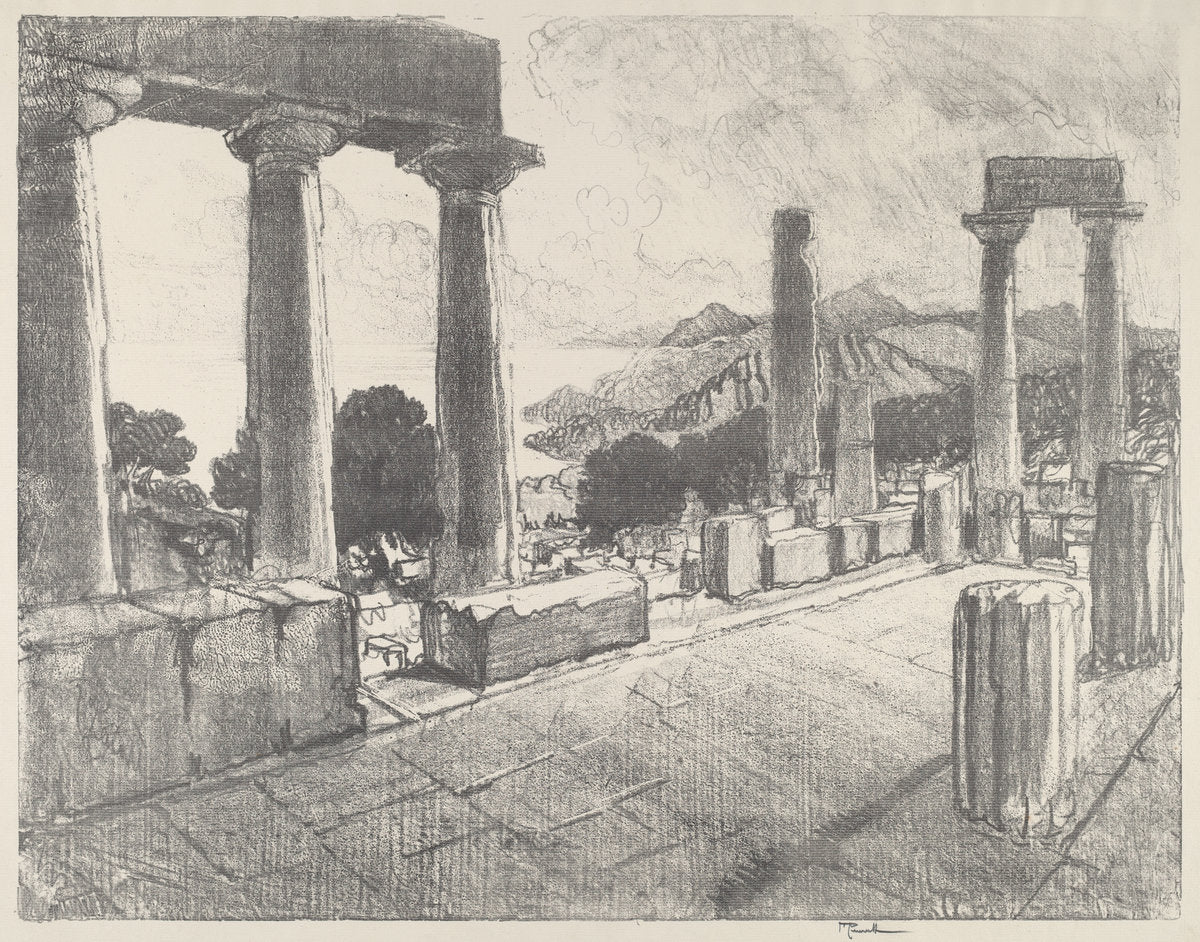 Aegina, The Black Forest by Joseph Pennell (American, 1857 - 1926), 16X12"(A3)Poster Print