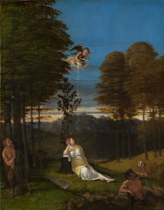 Allegory of Chastity by Lorenzo Lotto (Venetian, c. 1480 - 1556/1557), 16X12"(A3)Poster Print