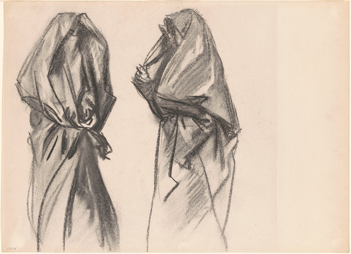 Bedouin Women by John Singer Sargent (American, 1856 - 1925), 16X12"(A3)Poster Print