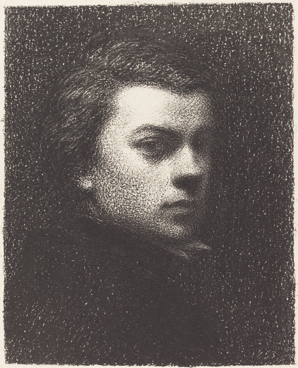 Self-Portrait at Seventeen by Henri Fantin-Latour (French, 1836 - 1904), 16X12"(A3)Poster Print