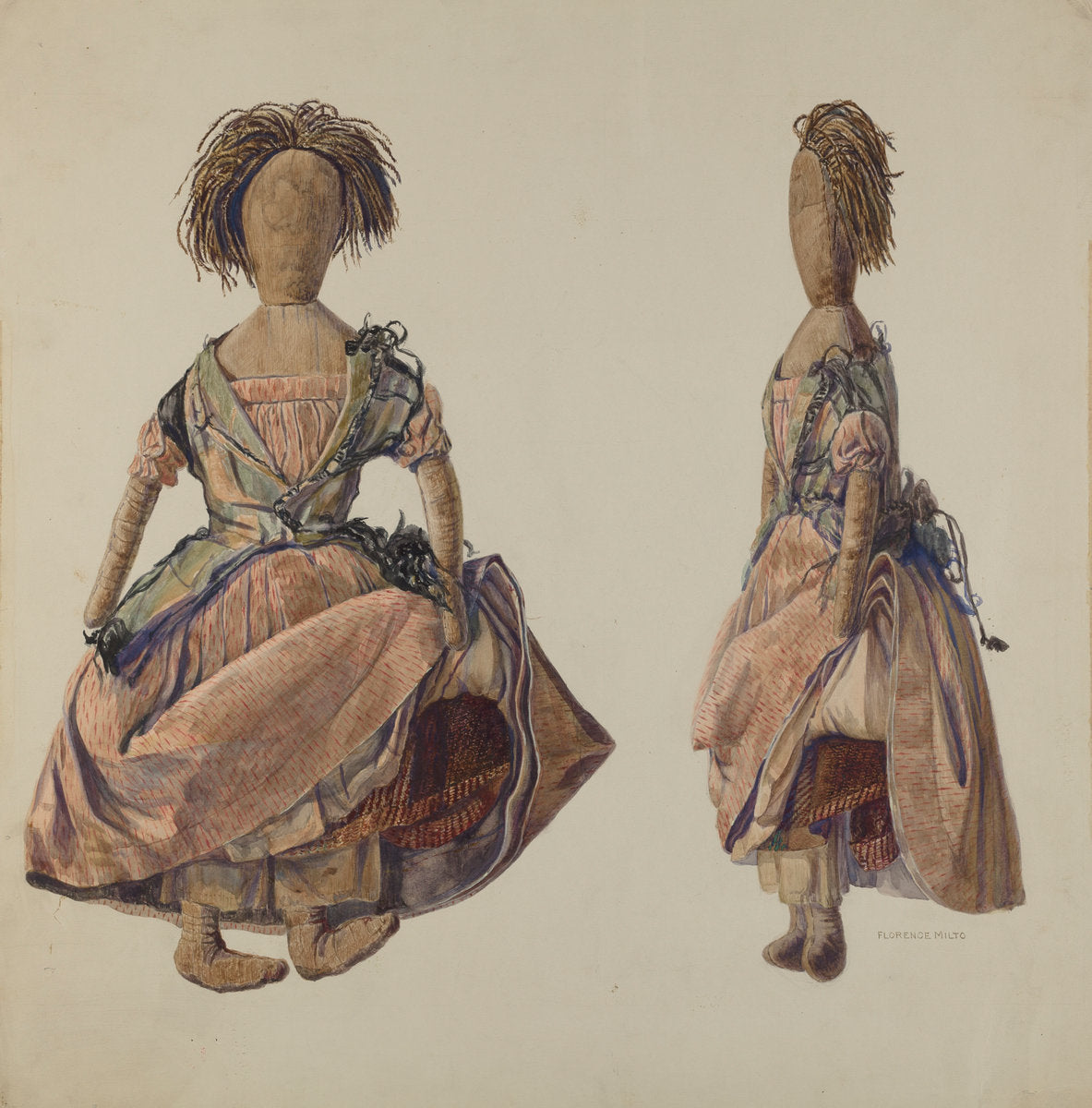 Doll by Florence Milto (American, active c. 1935), 16X12"(A3)Poster Print