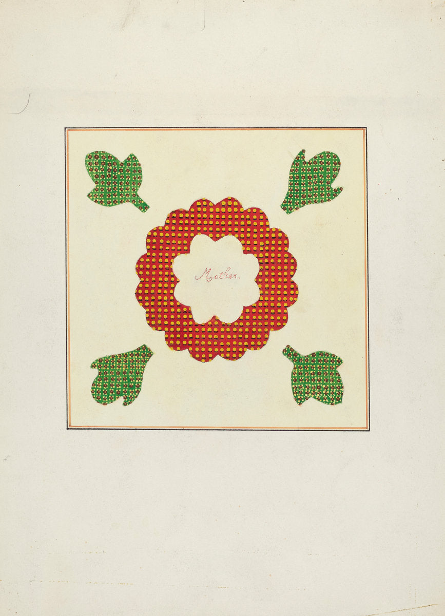 Pieced Quilt by Paul Park (American, active c. 1935), 16X12"(A3)Poster Print
