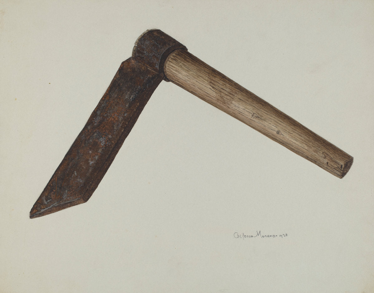 Shingle Knife by Alfonso Moreno (American, active c. 1935), 16X12"(A3)Poster Print