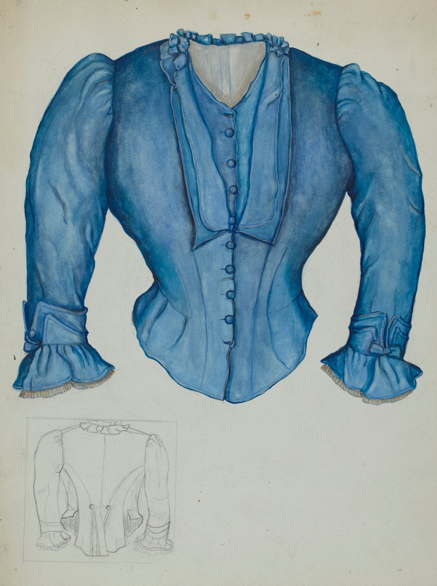 Blouse by Edna C. Rex (American, active c. 1935), 16X12"(A3)Poster Print