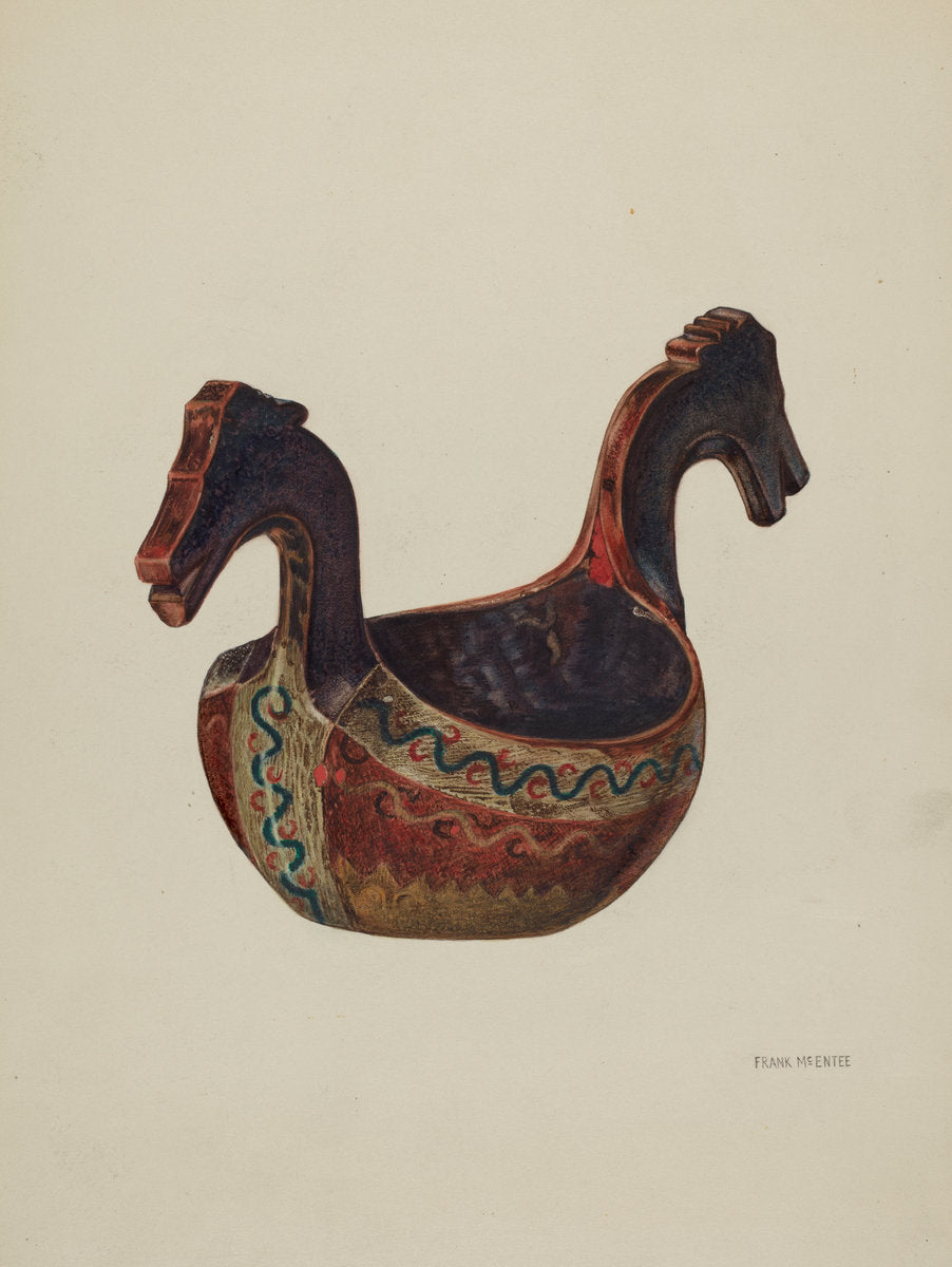 Drinking Vessel (Loving Cup) by Frank McEntee (American, active c. 1935), 16X12"(A3)Poster Print
