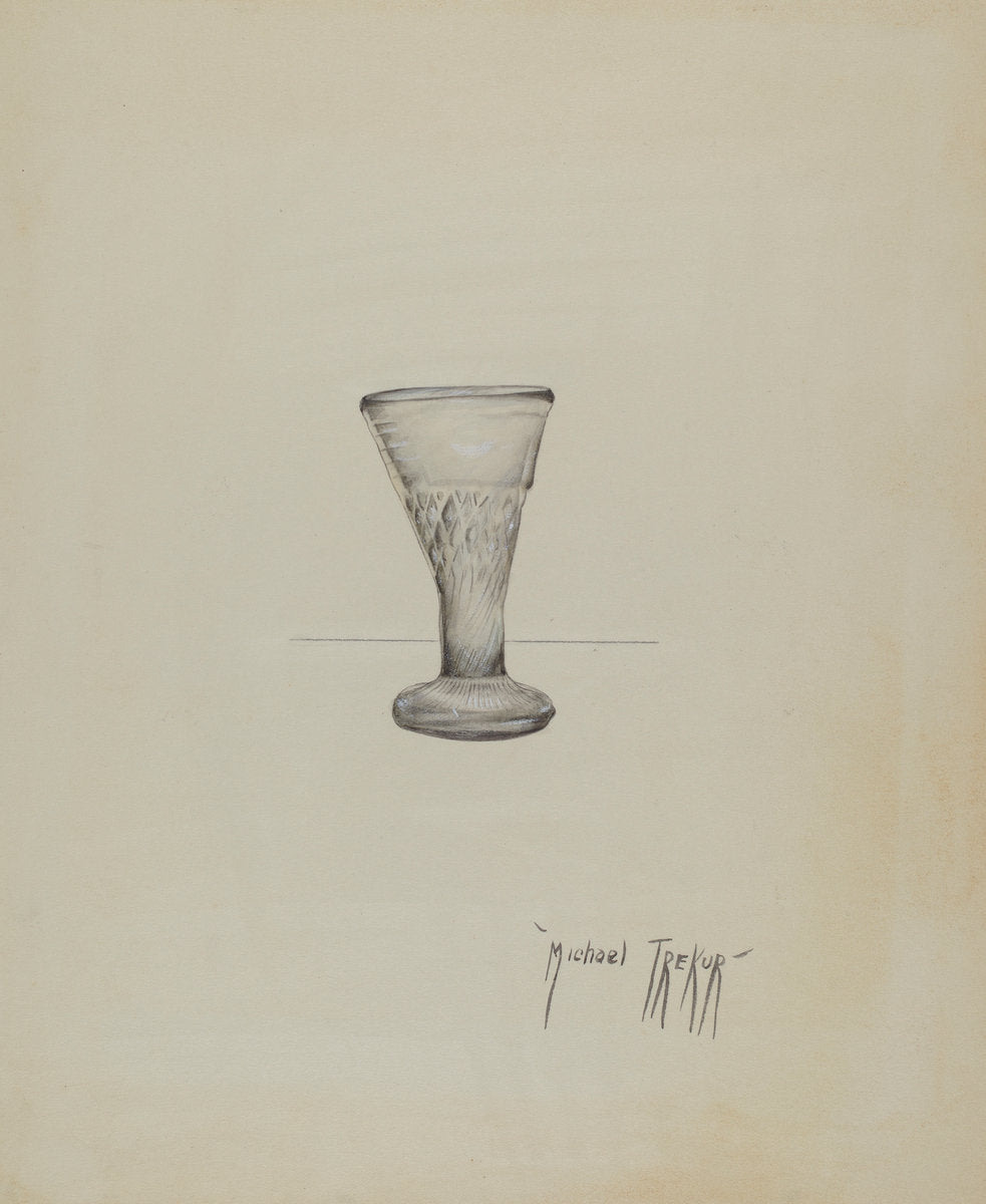 Liqueur Glass by Michael Trekur (American, active c. 1935), 16X12"(A3)Poster Print