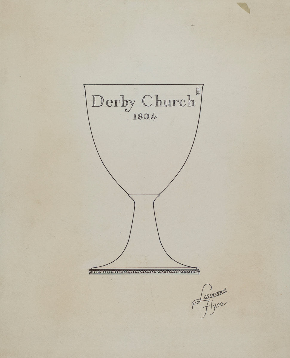 Silver Chalice by Lawrence Flynn (American, 1900 - 1973), 16X12"(A3)Poster Print
