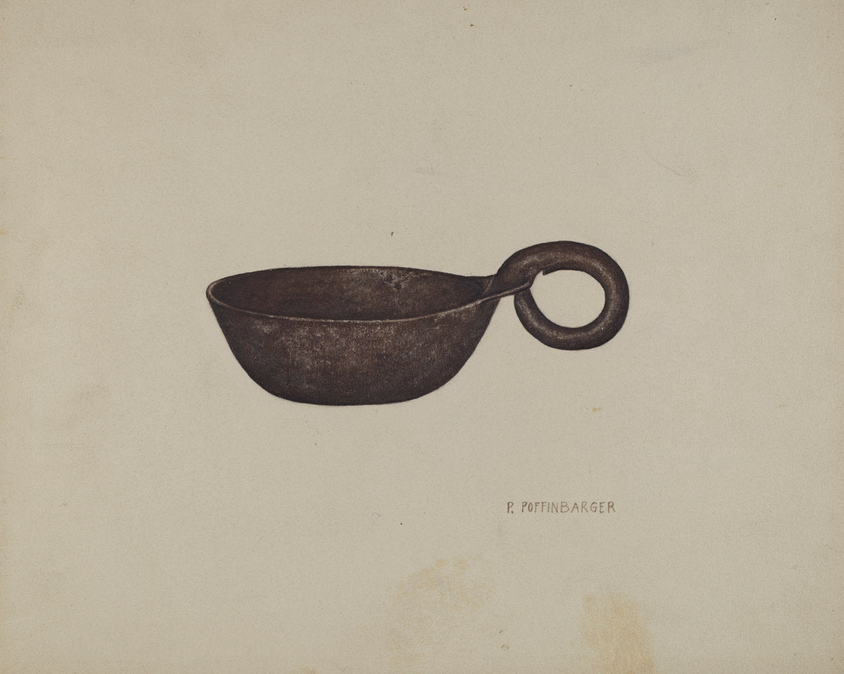 Drinking Cup by Paul Poffinbarger (American, active c. 1935), 16X12"(A3)Poster Print