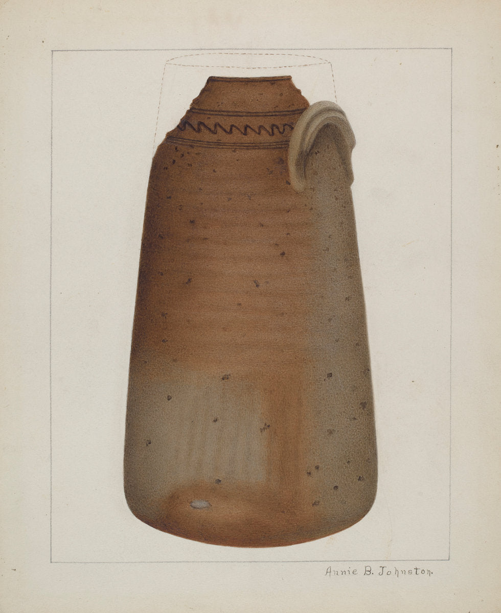 Stoneware Churn by Annie B. Johnston (American, active c. 1935), 16X12"(A3)Poster Print