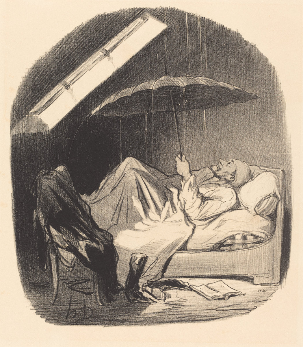 Brigand de propriétaire... by Honoré Daumier (French, 1808 - 1879), 16X12"(A3)Poster Print