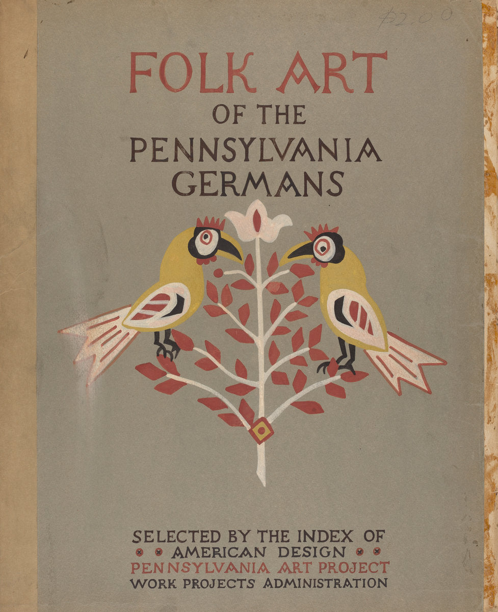 1935/1942 by American 20th Century (Study for Portfolio Cover: "Folk Art of Rural Pennsylvania"), 16X12"(A3)Poster Print