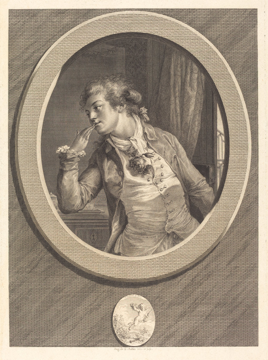 Comptez sur mes serments by Augustin de Saint-Aubin (French, 1736 - 1807), 16X12"(A3)Poster Print