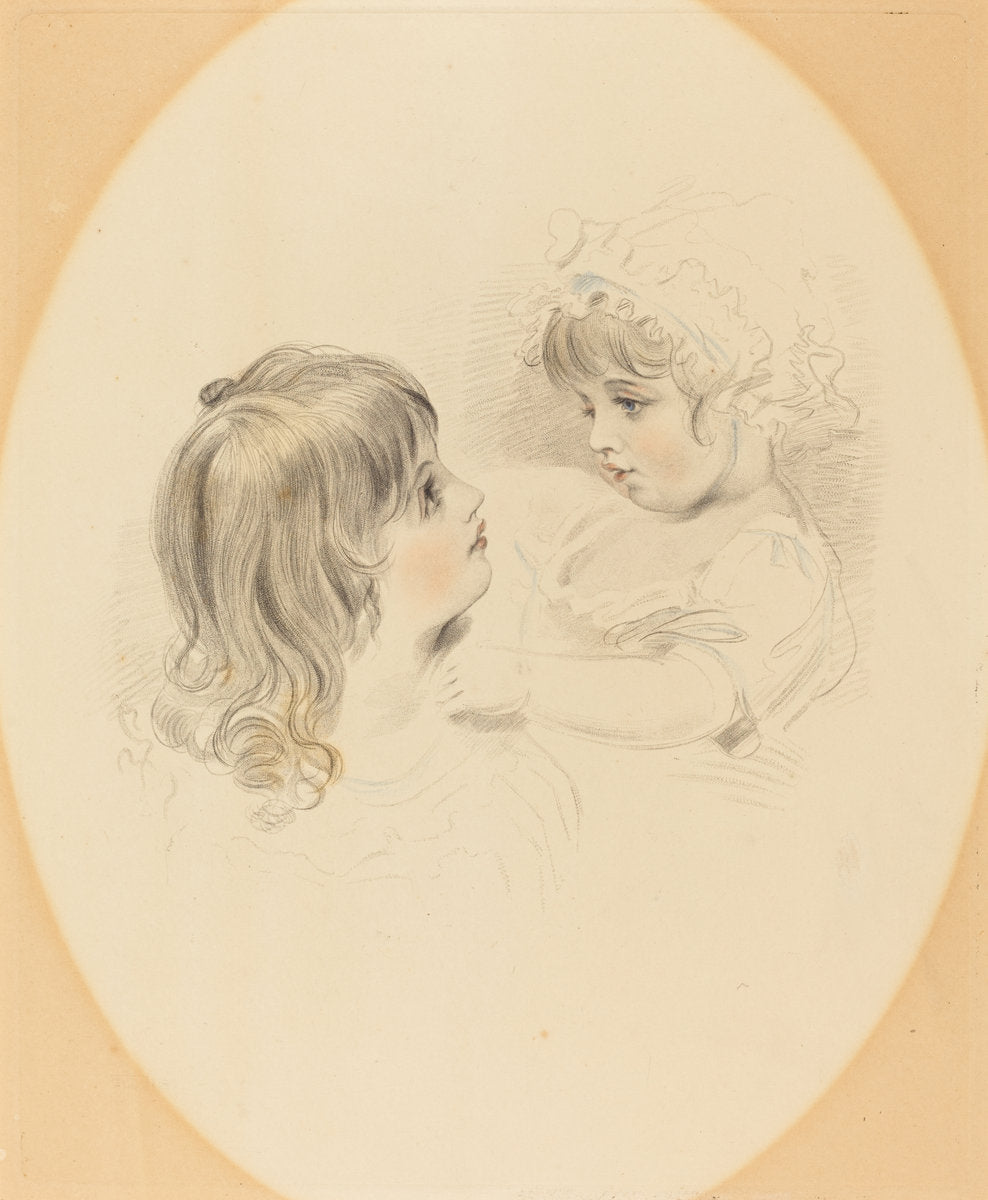 early 19th century by British 19th Century after George Henry Harlow (Two Children), 16X12"(A3)Poster Print