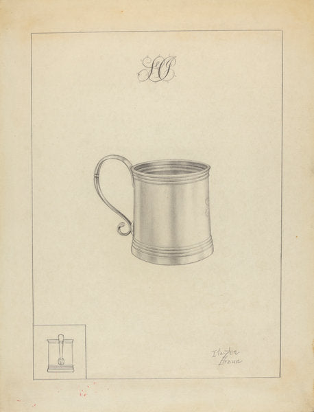 Silver Mug by Clayton Braun (American, active c. 1935), 16X12"(A3)Poster Print