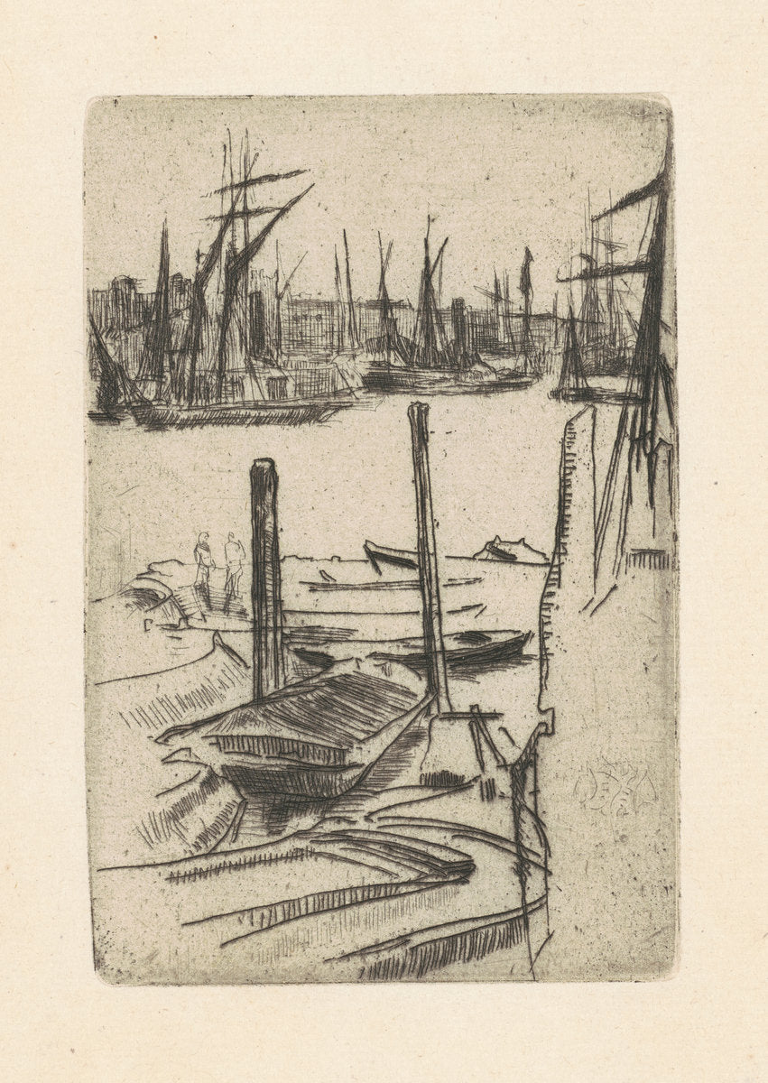 The Tiny Pool by James McNeill Whistler (American, 1834 - 1903), 16X12"(A3)Poster Print