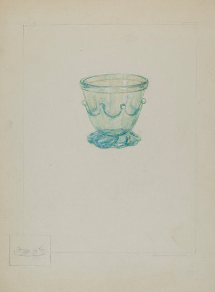 Glass Sugar Bowl by Michael J. Miceli (American, active c. 1935), 16X12"(A3)Poster Print