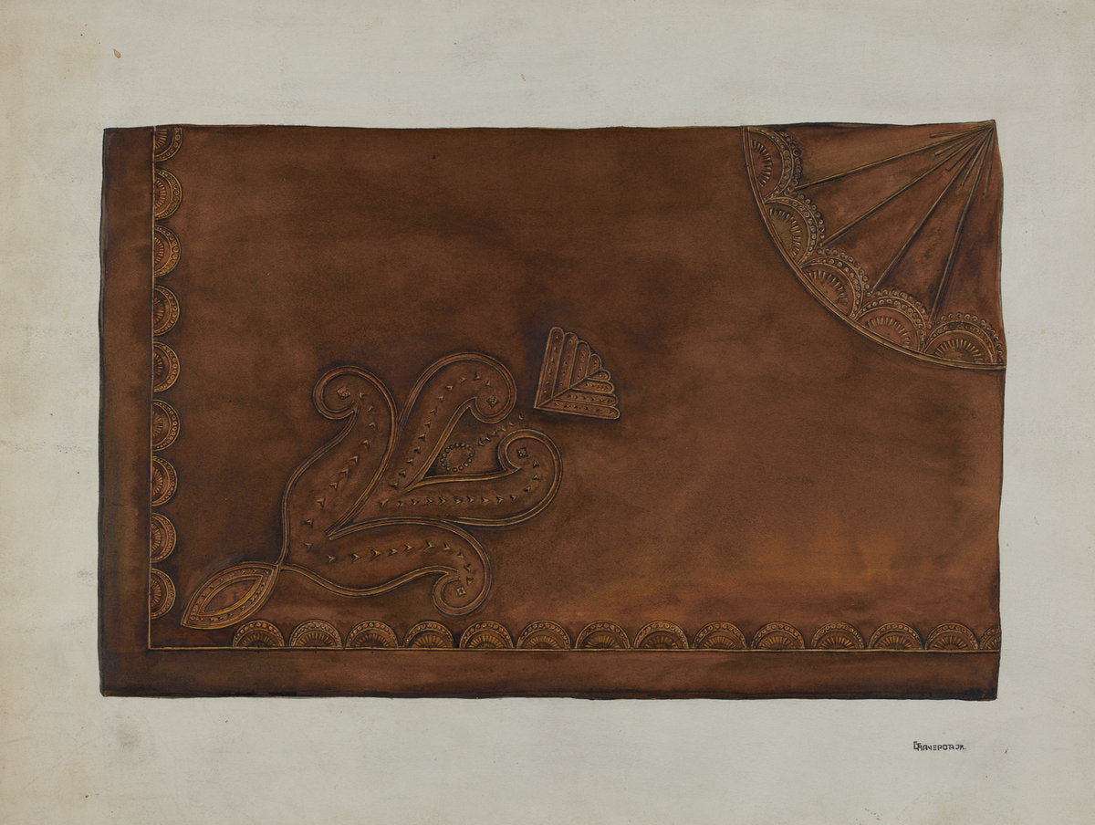 Leather Seat by Gerald Transpota (American, active c. 1935), 16X12"(A3)Poster Print