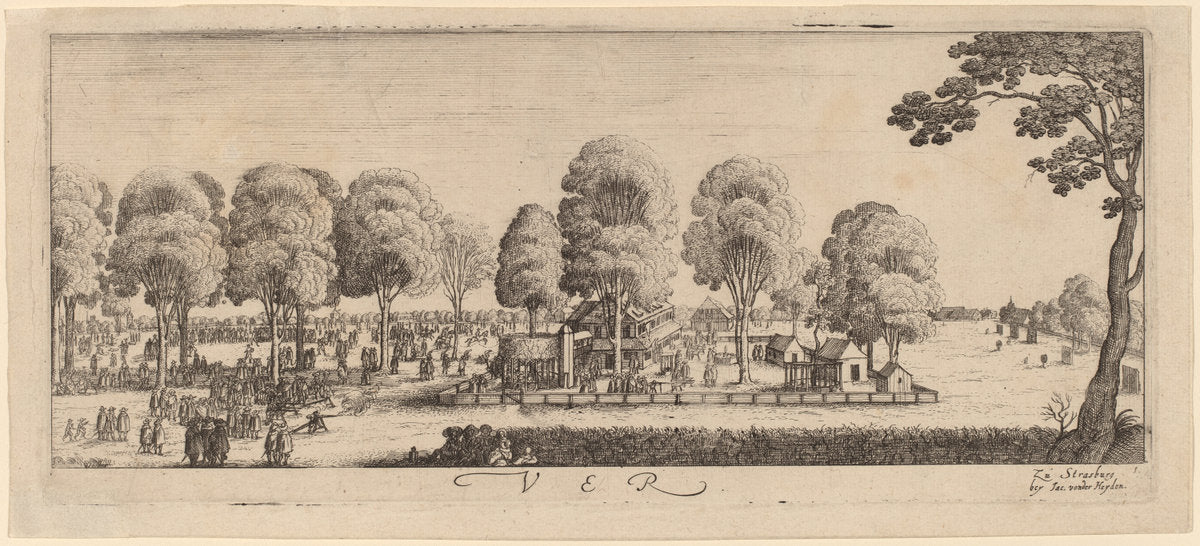 Spring: The Shooting Range by Wenceslaus Hollar (Bohemian, 1607 - 1677), 16X12"(A3)Poster Print