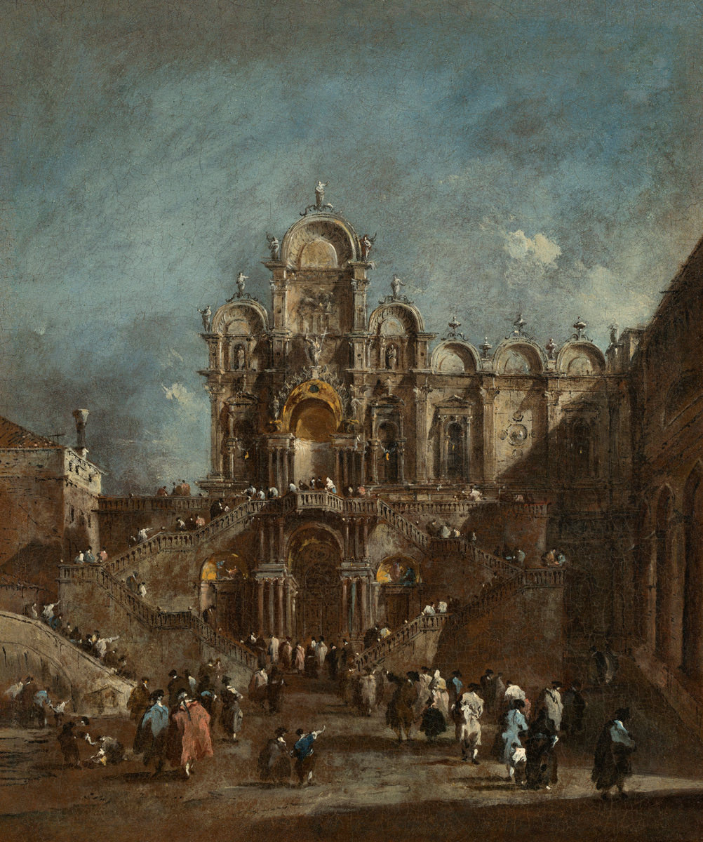 Temporary Tribune in the Campo San Zanipolo, Venice by Francesco Guardi (Venetian, 1712 - 1793), 16X12"(A3)Poster Print
