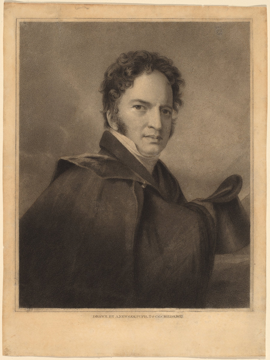 Gideon Fairman by Albert Newsam after Thomas Sully (American, 1809 - 1864), 16X12"(A3)Poster Print