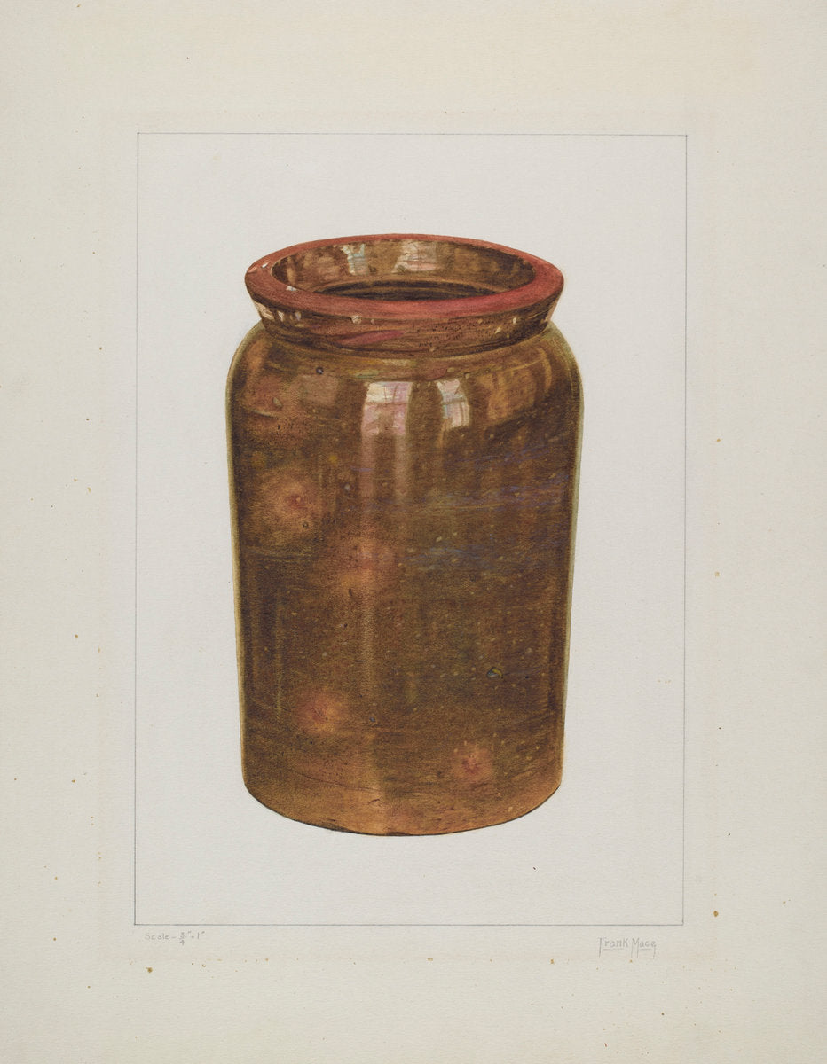 Preserving Jar by Frank J. Mace (American, active c. 1935), 16X12"(A3)Poster Print