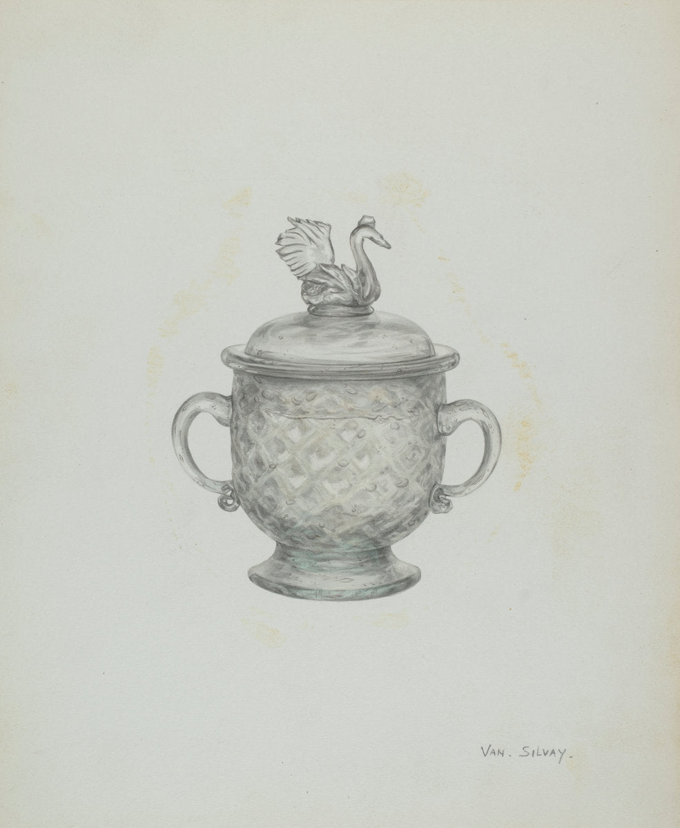 Sugar Bowl by Van Silvay (American, active c. 1935), 16X12"(A3)Poster Print