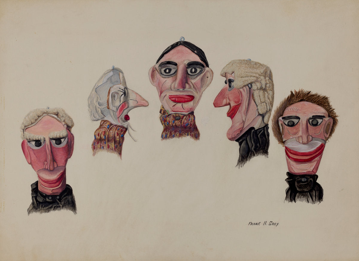 Marionette (Details) by Frank Gray (American, active c. 1935), 16X12"(A3)Poster Print