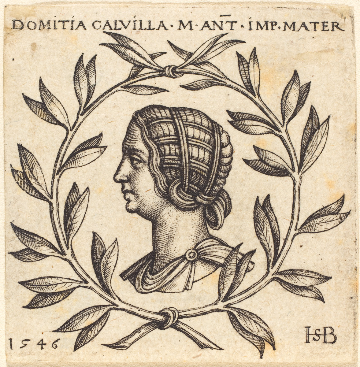Domitia Calvilla by Sebald Beham (German, 1500 - 1550), 16X12"(A3)Poster Print