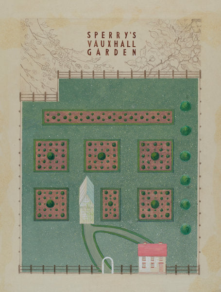 Sperry Gardens by George Stonehill (American, active c. 1935), 16X12"(A3)Poster Print