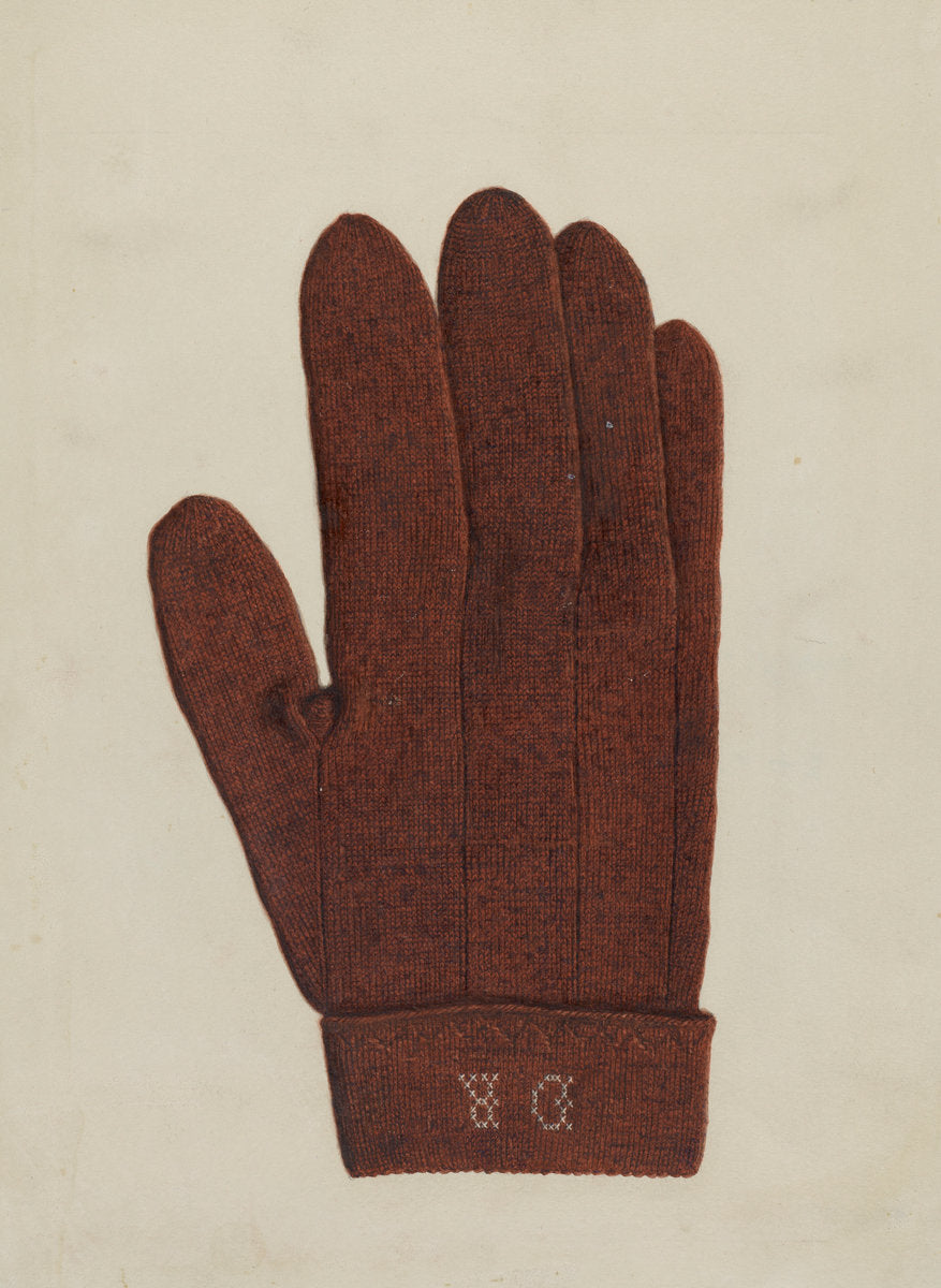 Shaker Glove by Elizabeth Moutal (American, active c. 1935), 16X12"(A3)Poster Print