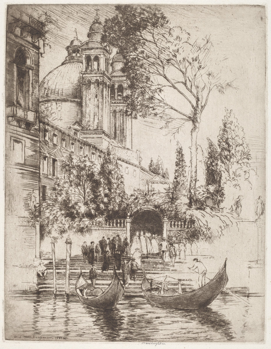 Towers and Gardens by Donald Shaw MacLaughlan (Canadian, 1876 - 1938), 16X12"(A3)Poster Print