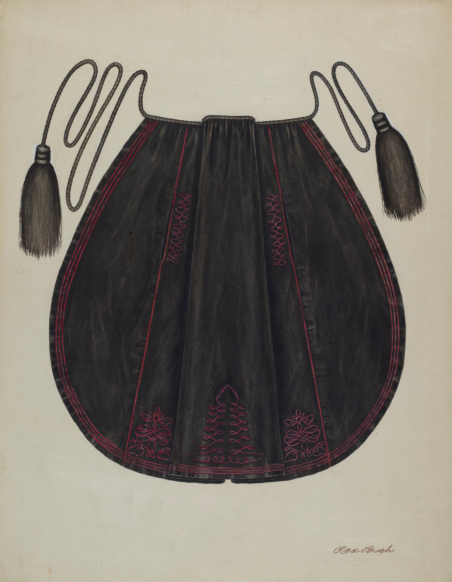 Silk Apron by Rex F. Bush (American, active c. 1935), 16X12"(A3)Poster Print