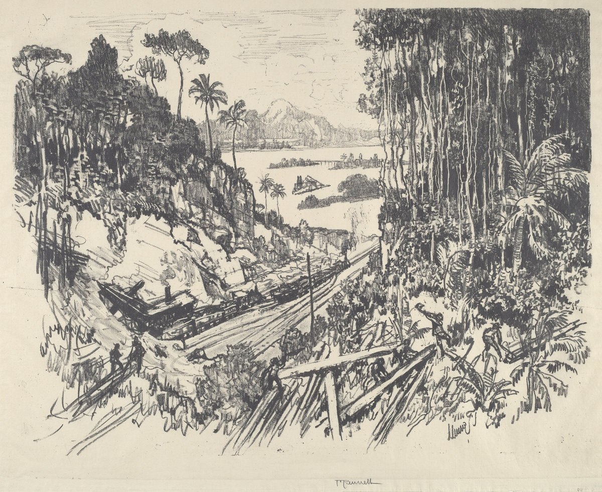 The Jungle by Joseph Pennell (American, 1857 - 1926), 16X12"(A3)Poster Print
